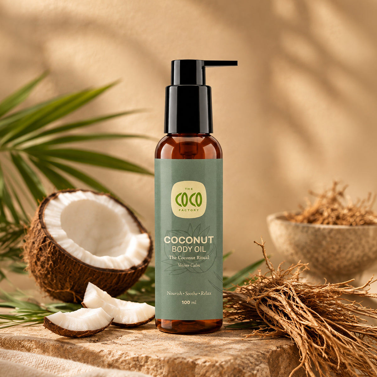 Body Oil – Virgin Coconut Oil + Vetiver