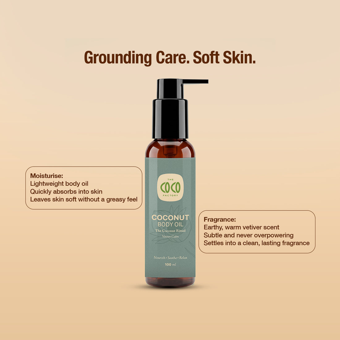 Body Oil – Virgin Coconut Oil + Vetiver