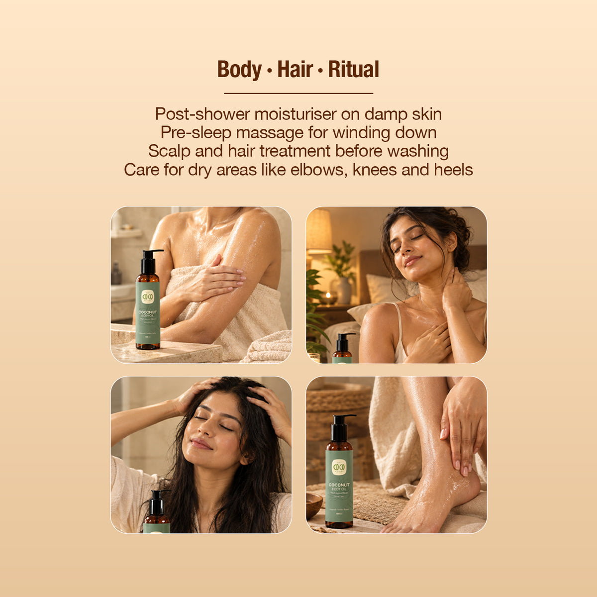 Body Oil – Virgin Coconut Oil + Vetiver