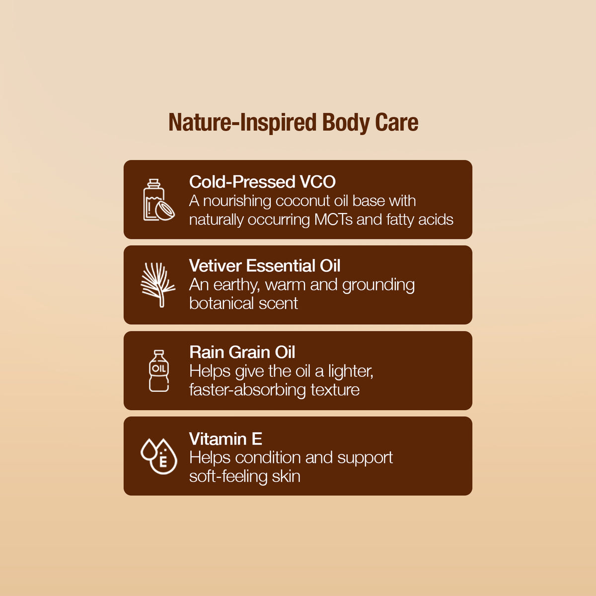 Body Oil – Virgin Coconut Oil + Vetiver