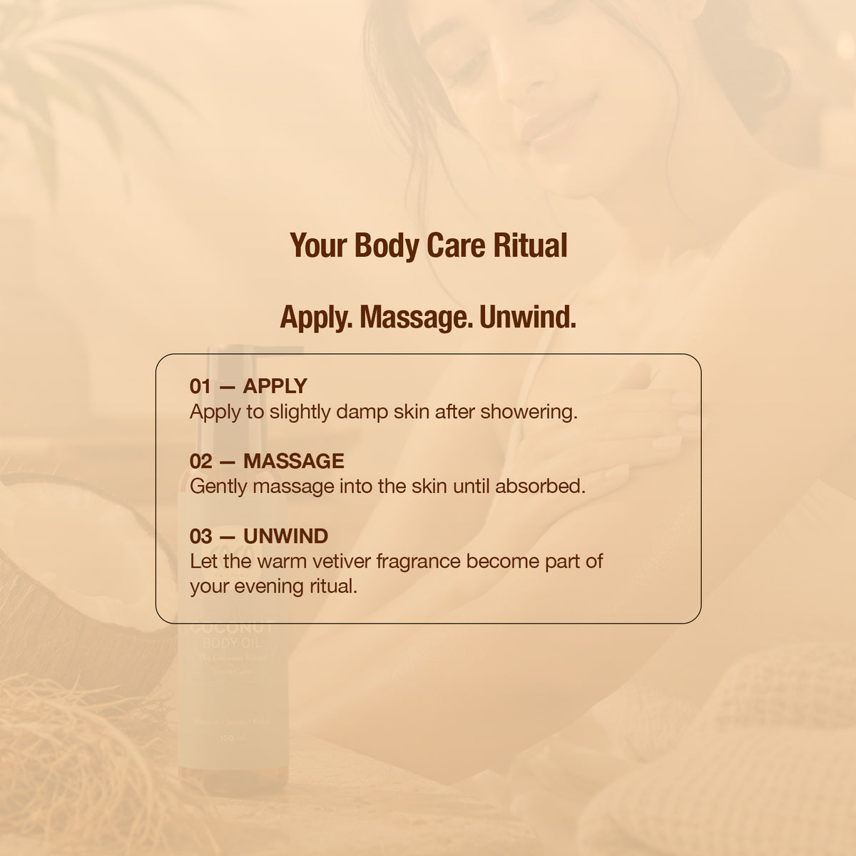 Body Oil – Virgin Coconut Oil + Vetiver