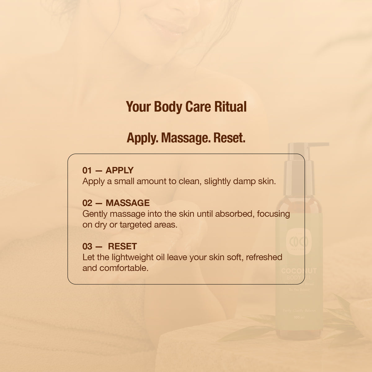 Body Oil – Virgin Coconut Oil + Tea Tree