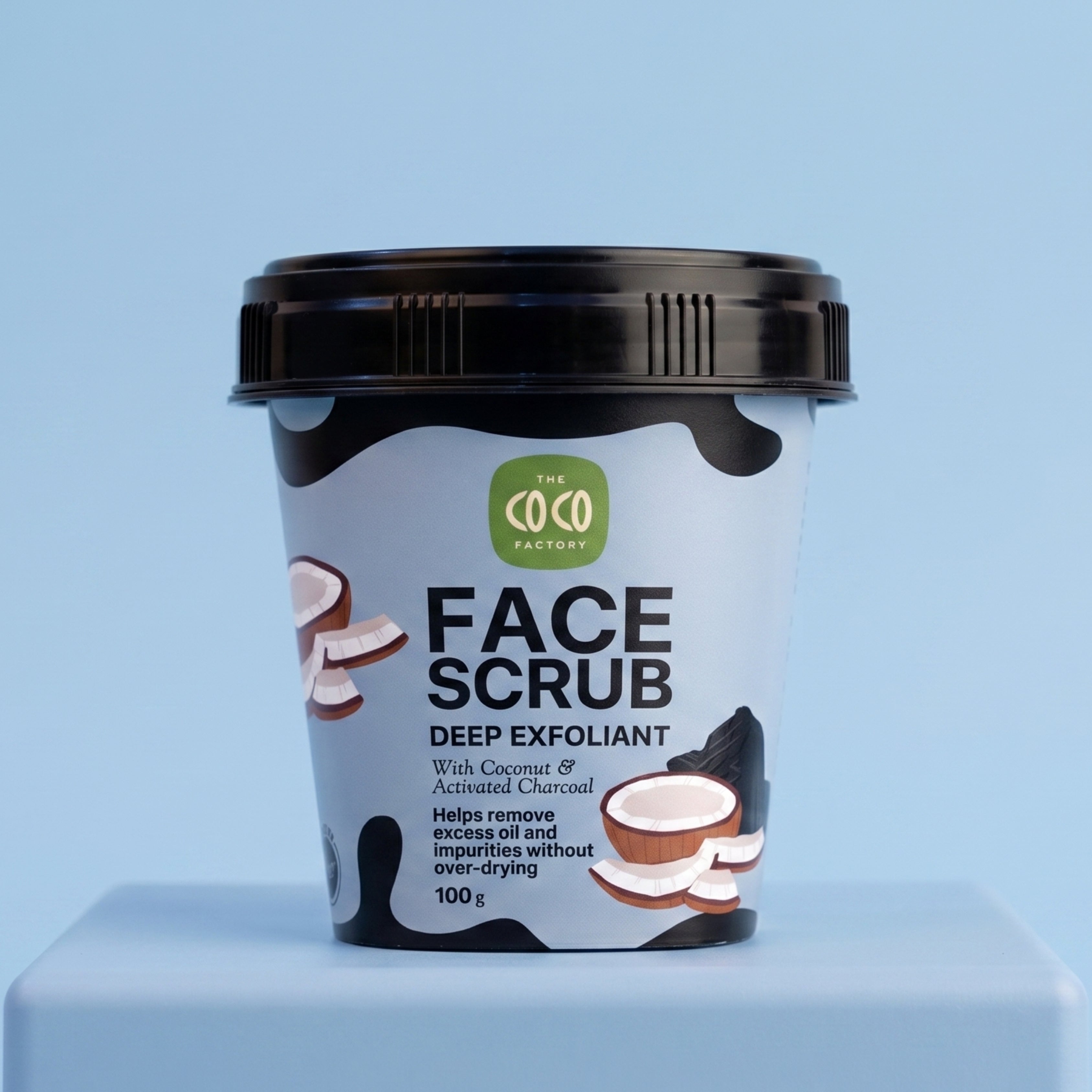 Coconut Charcoal Face Scrub