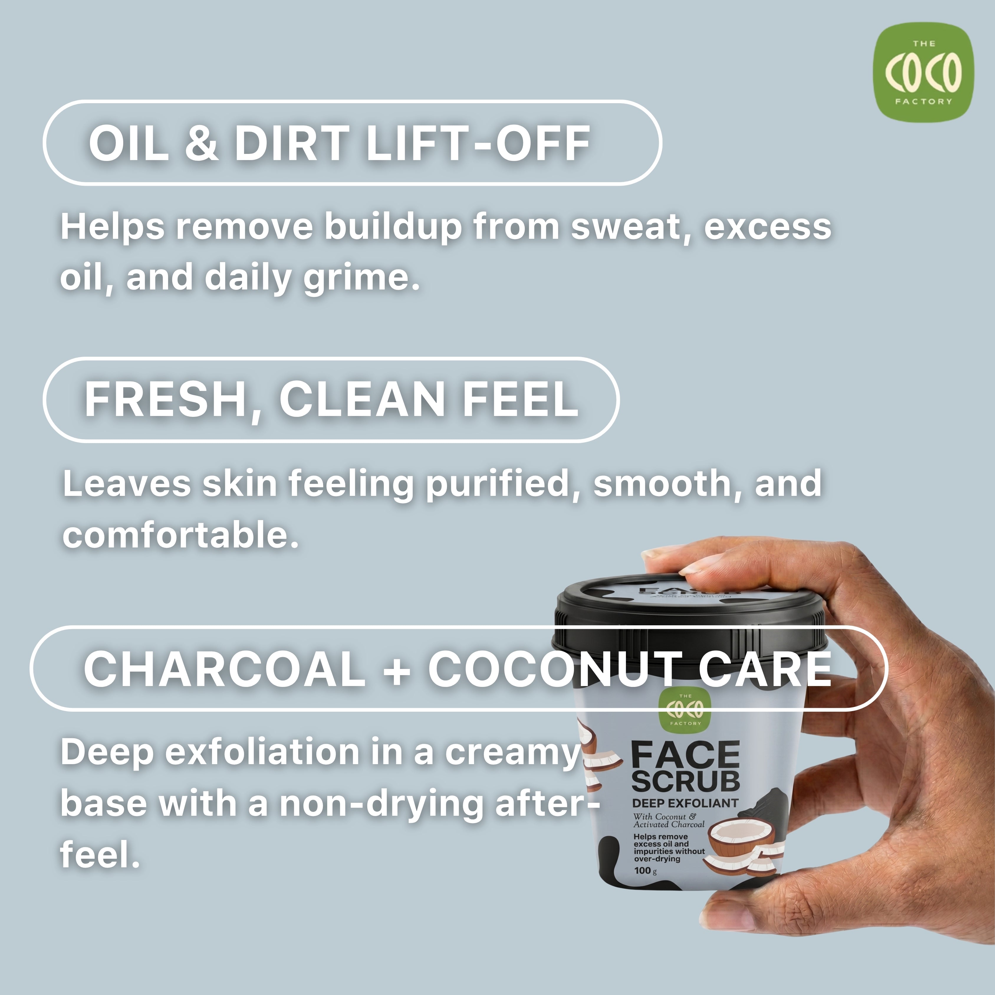 Coconut Charcoal Face Scrub