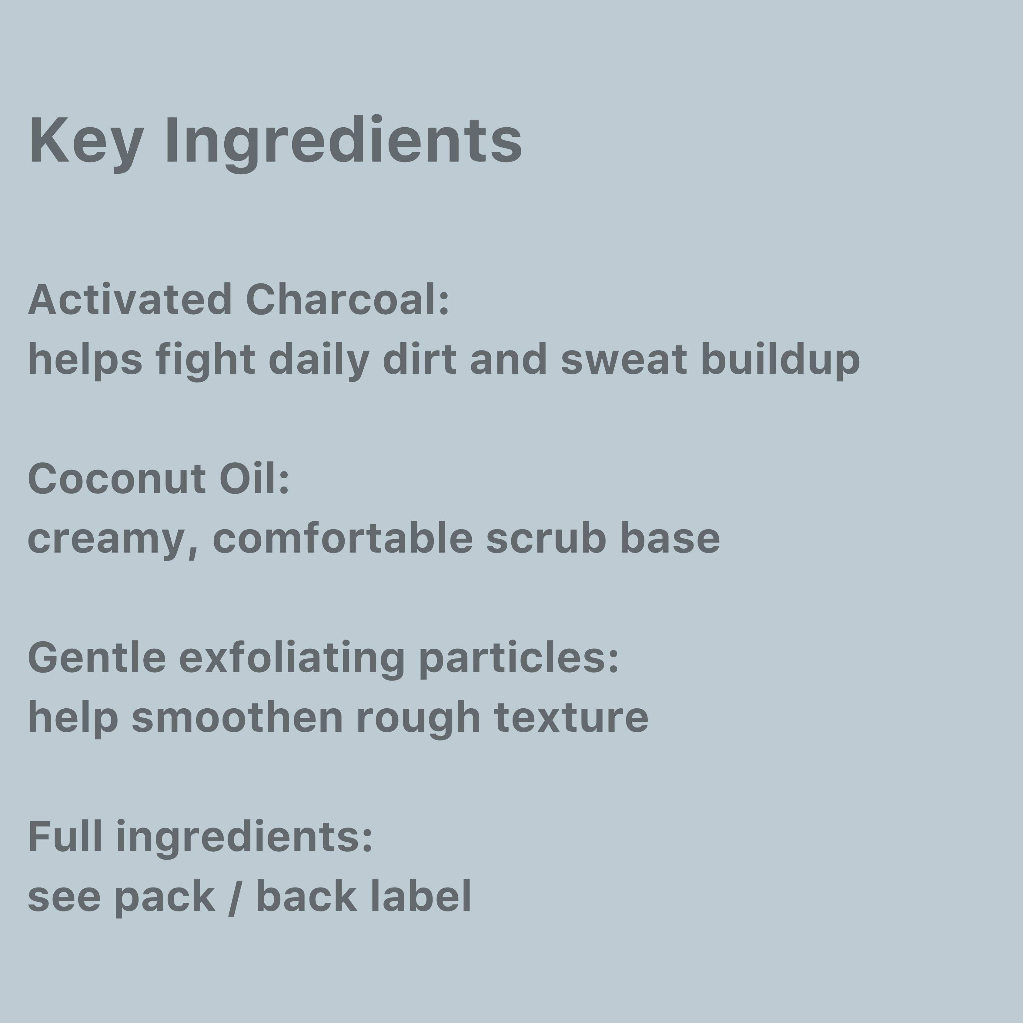 Coconut Charcoal Face Scrub
