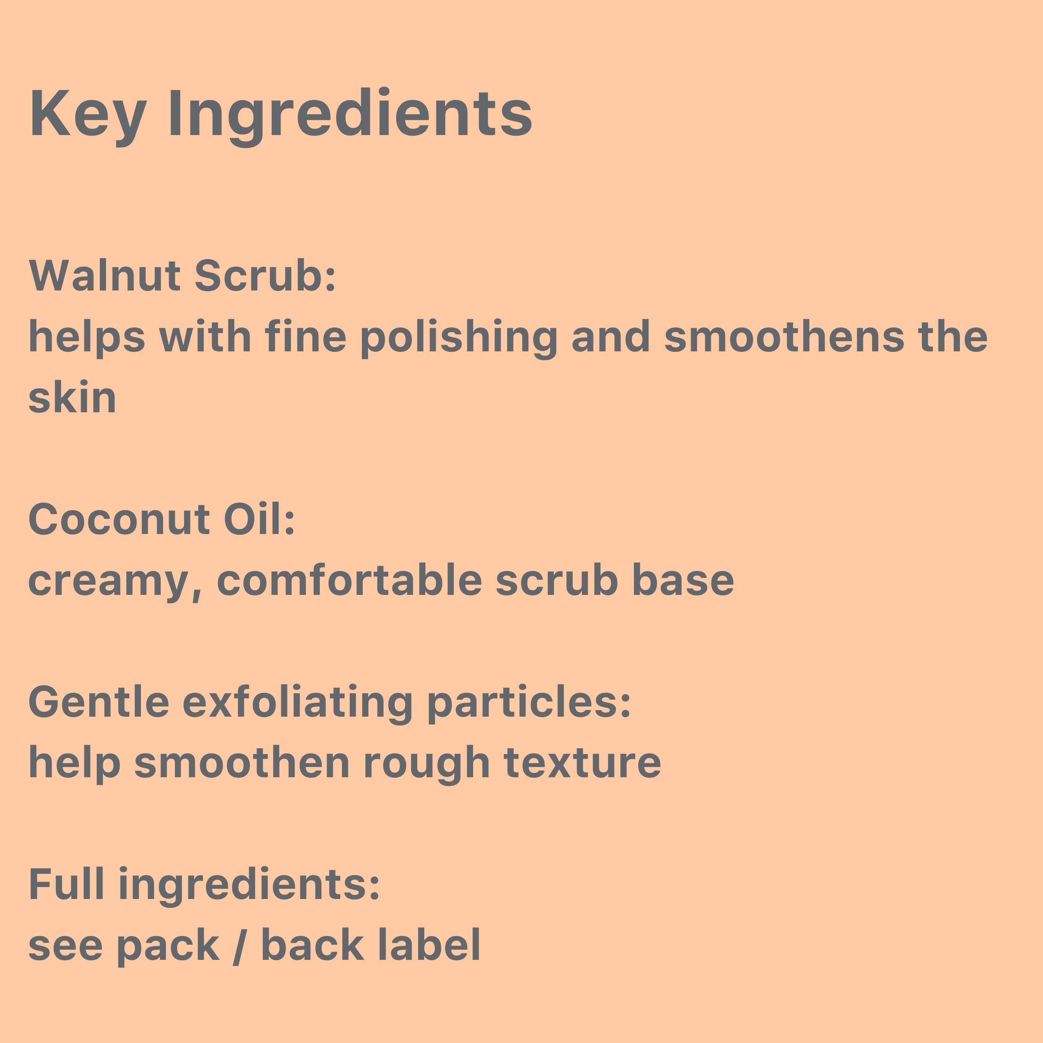 Coconut Cream Face Scrub