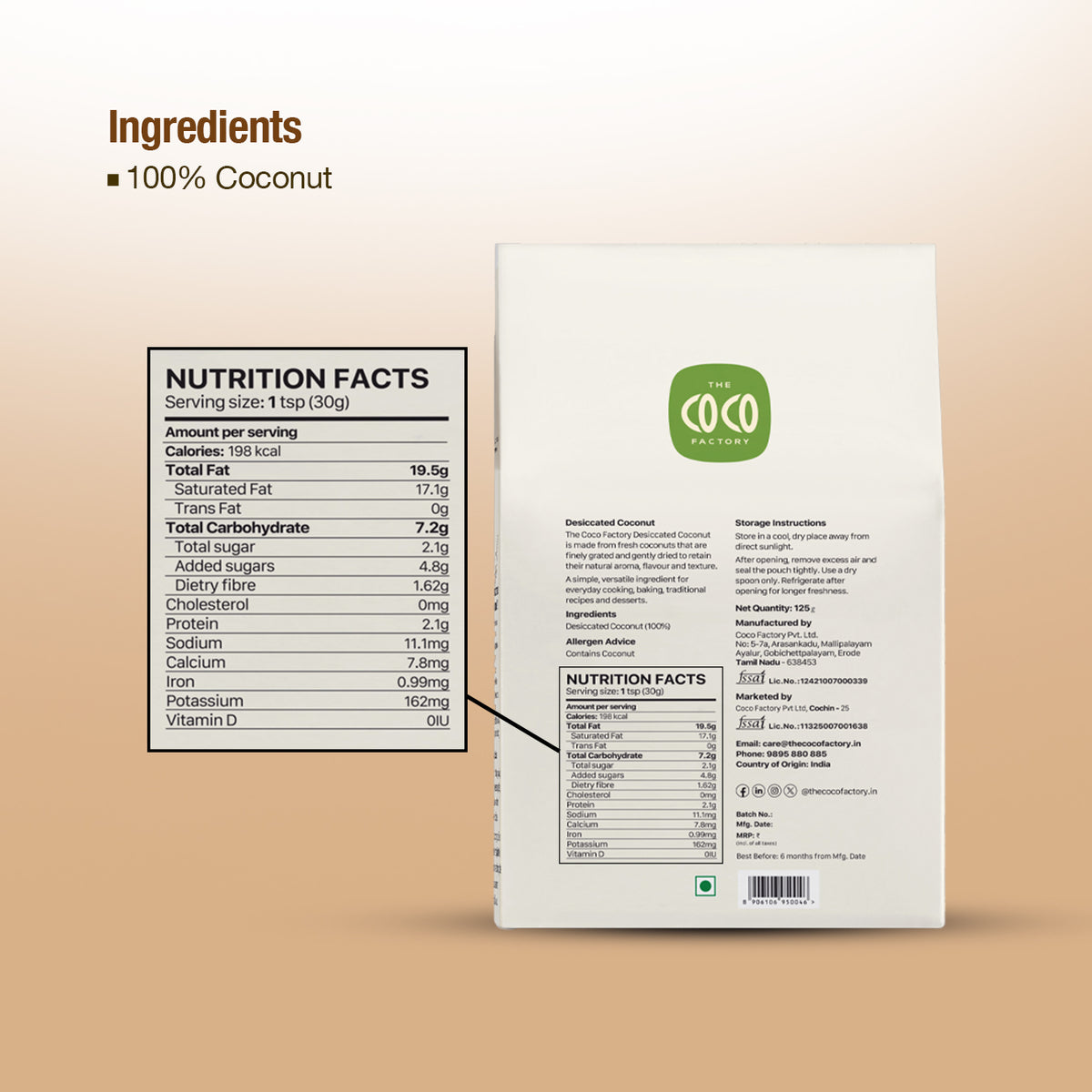 Desiccated Coconut Powder