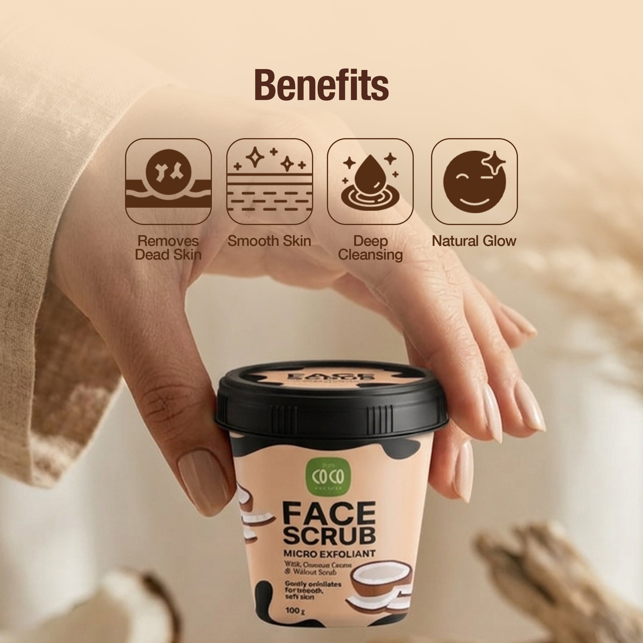 Coconut Cream Face Scrub