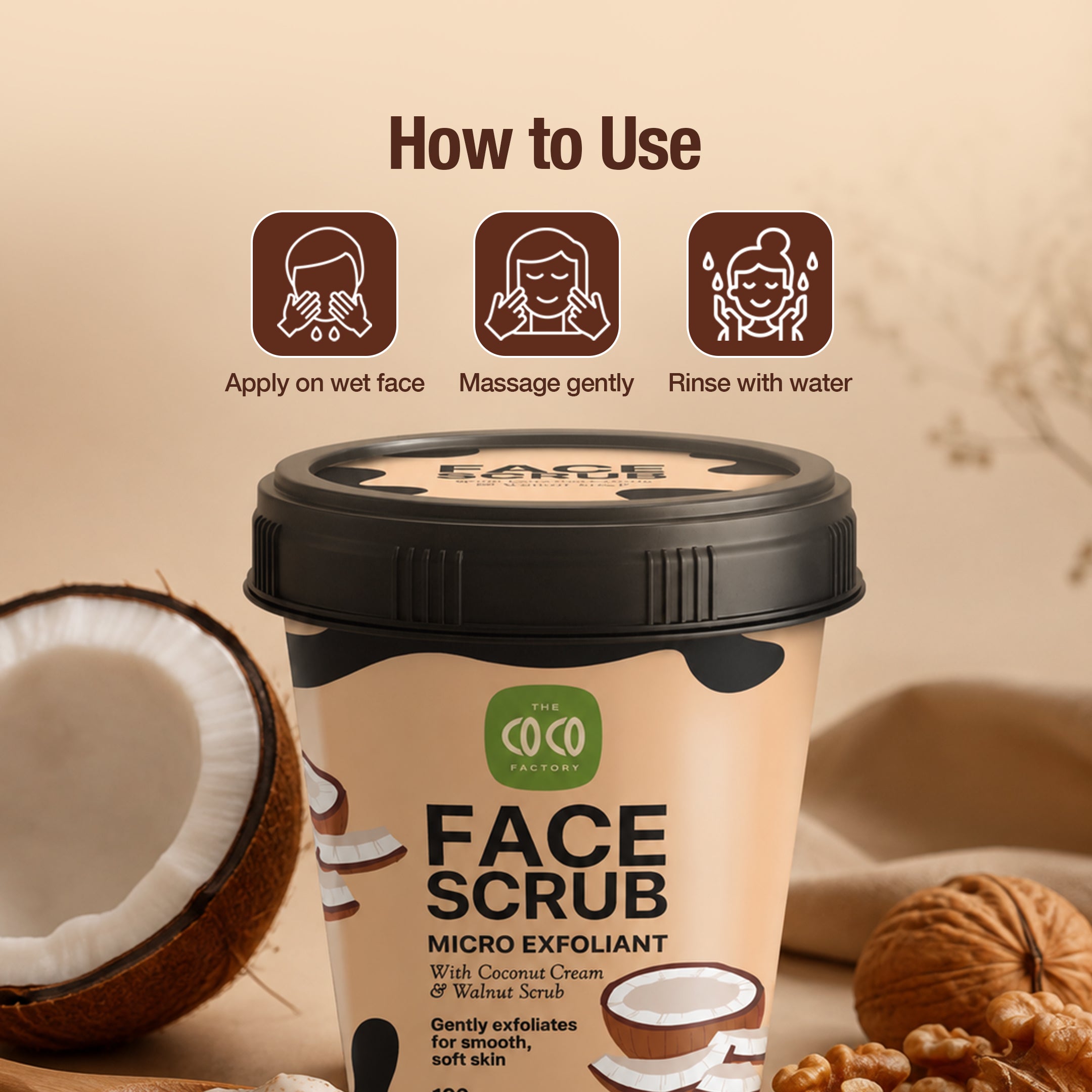 Coconut Cream Face Scrub