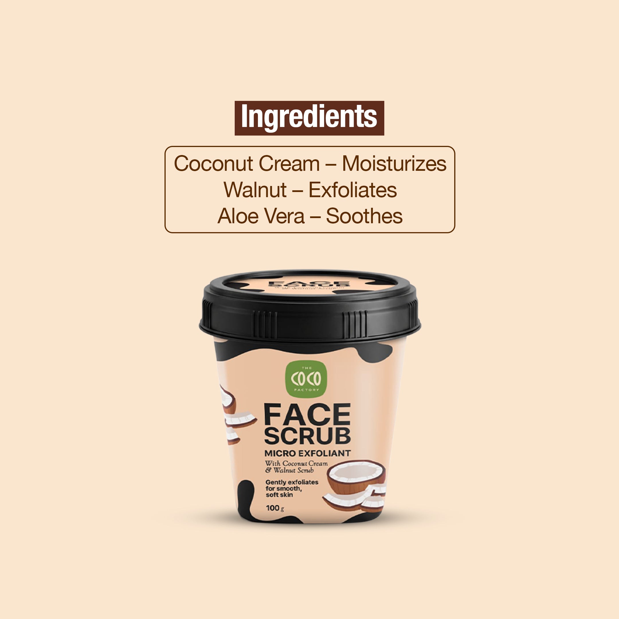 Coconut Cream Face Scrub