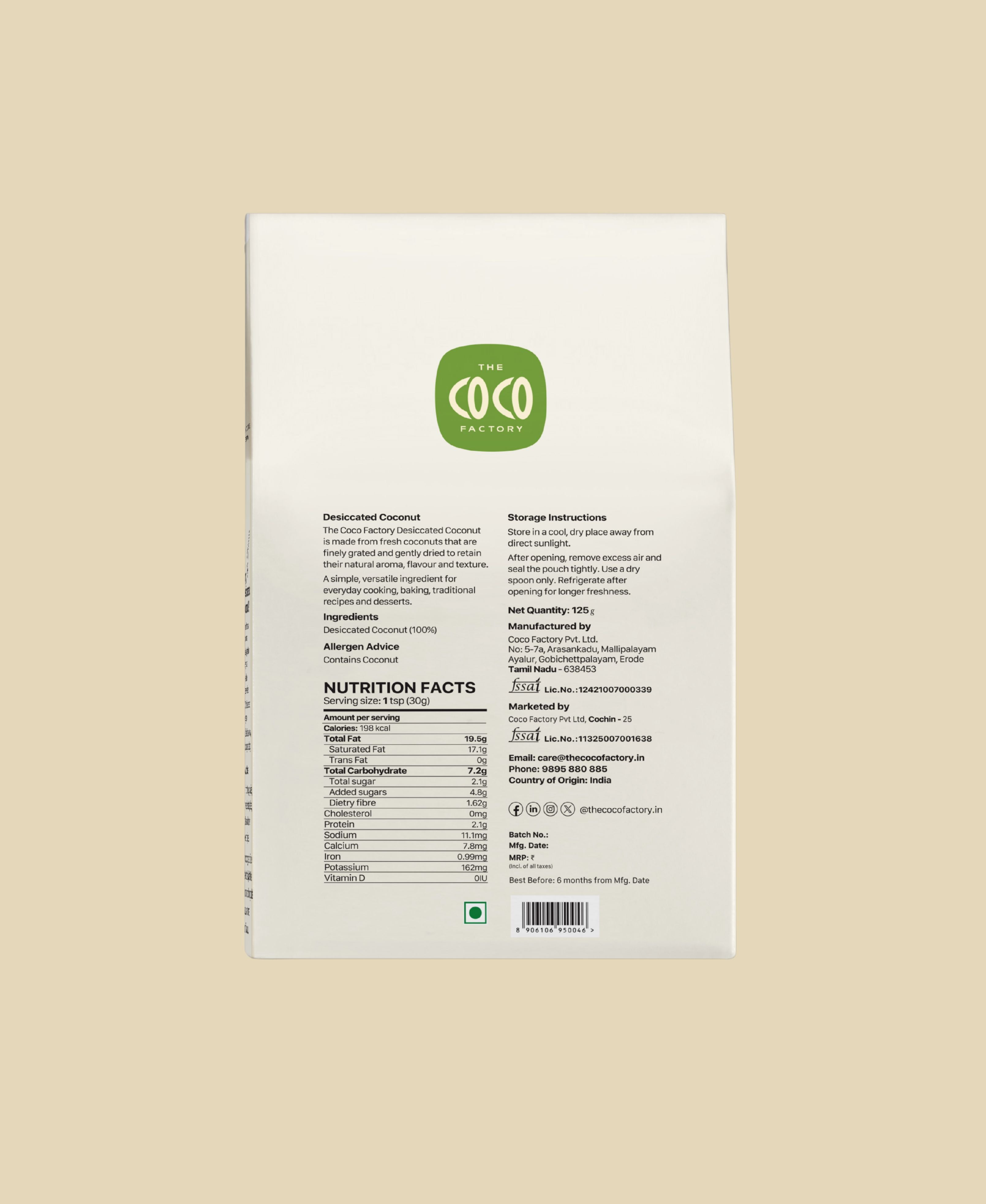 Desiccated Coconut Powder