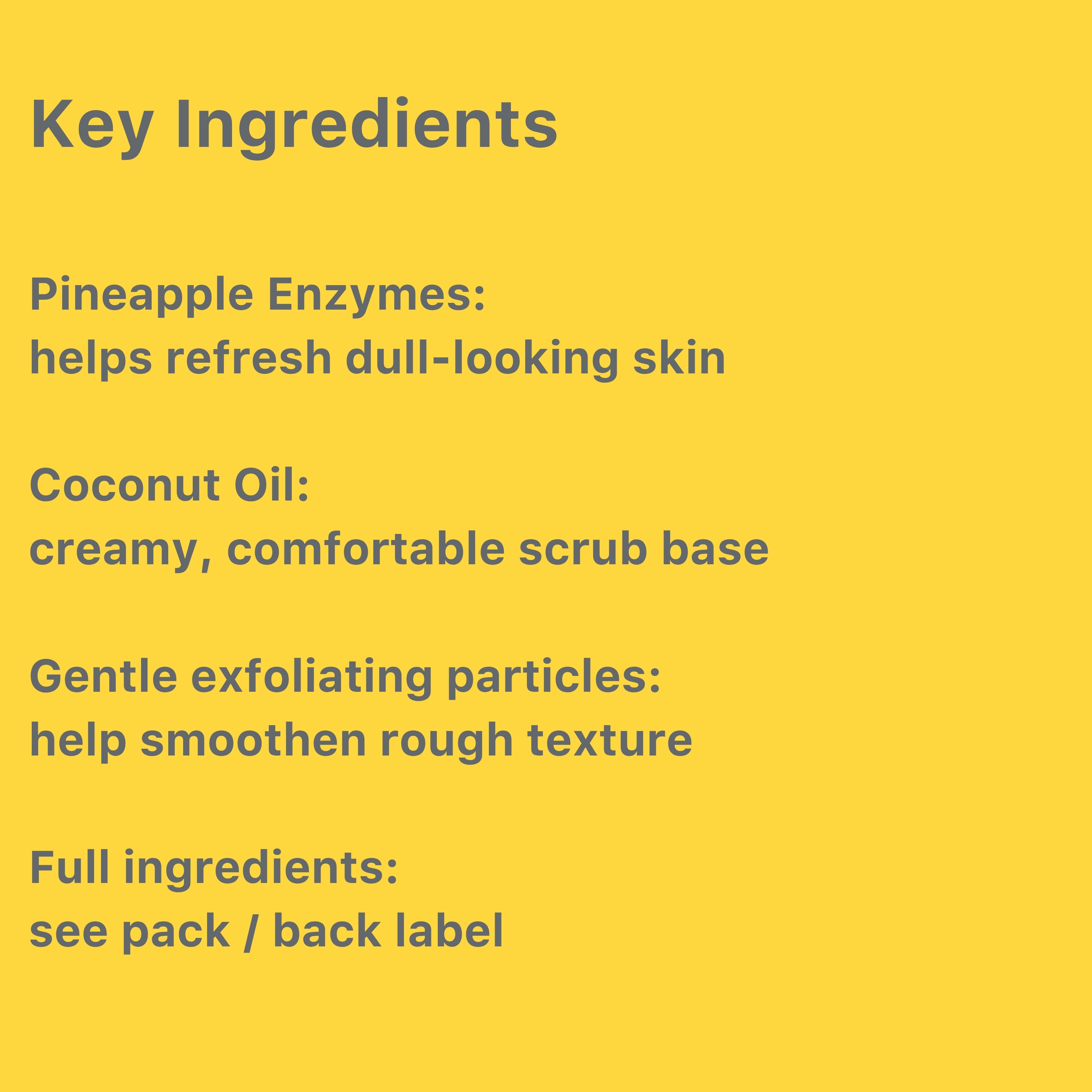 Coconut Pineapple Face Scrub