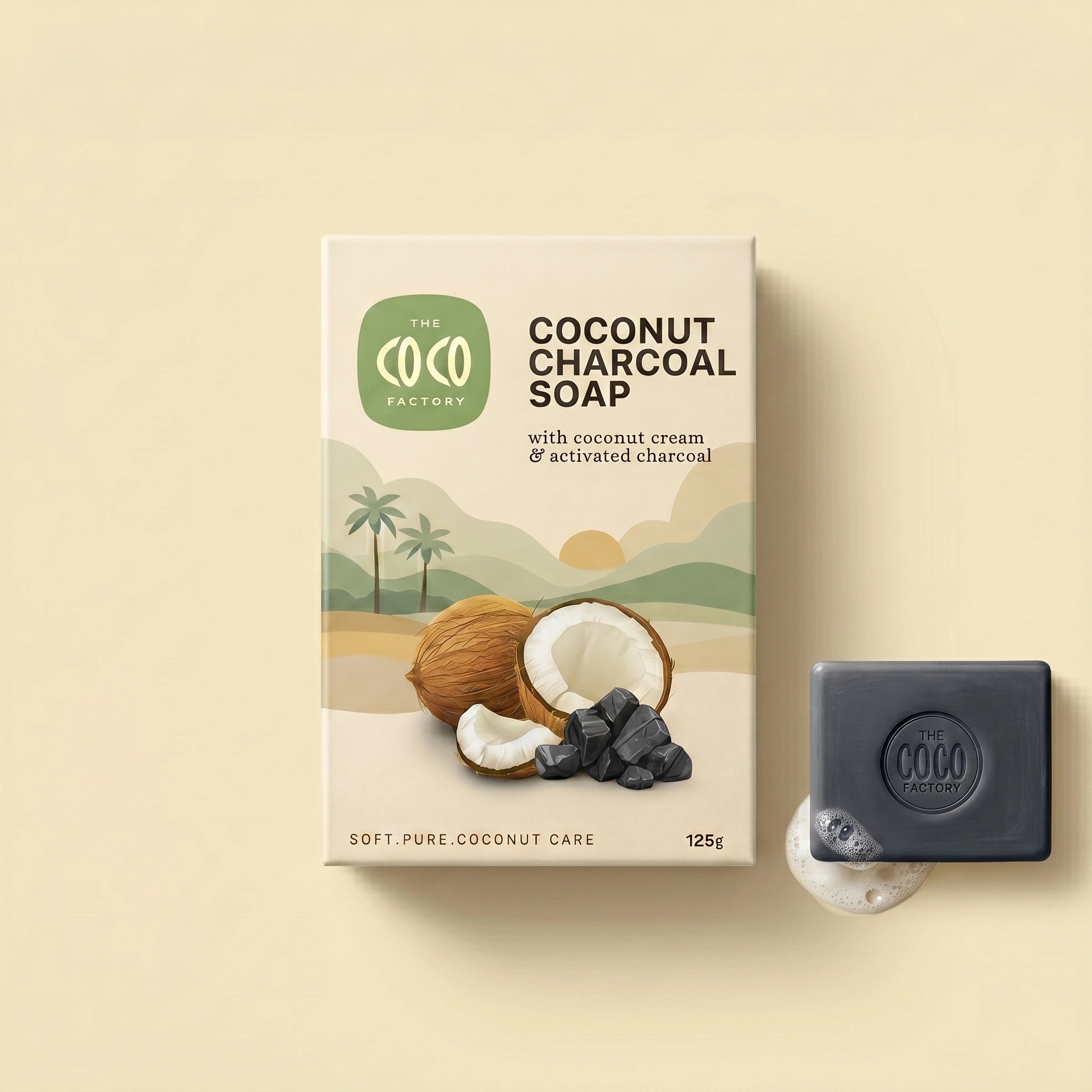 Coconut Charcoal Soap (Handmade)
